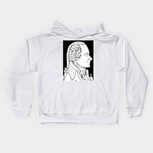 ALEXANDER HAMILTON ink portrait Kids Hoodie